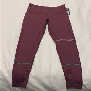 Lilybod brand new with tags plum red workout pants